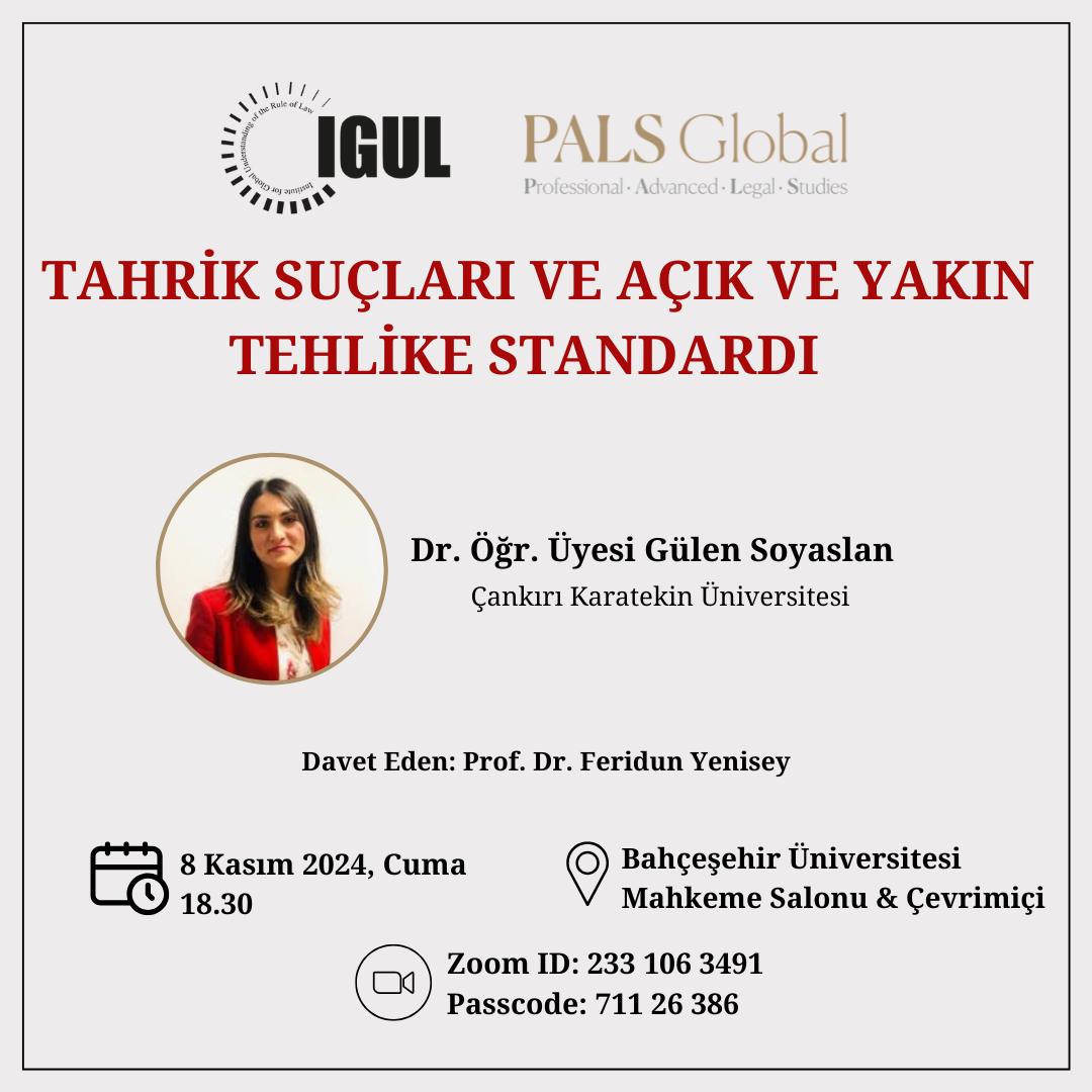Tahrik Suçları ve Açık ve Yakın Tehlike Standardı